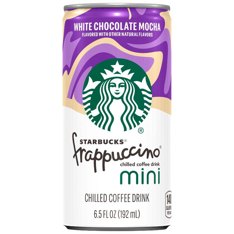 Starbucks Frappuccino Mini White Chocolate Mocha Coffee Drink - 8pk/6.5 fl oz Cans, 4 of 5