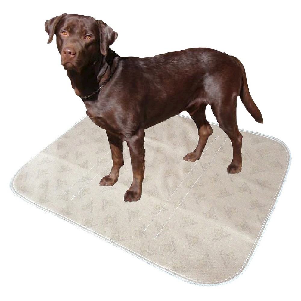 PoochPad Reusable Potty Pad for Dogs - Beige - L - 2ct: Odor Control, Absorbs and Locks in Wetness