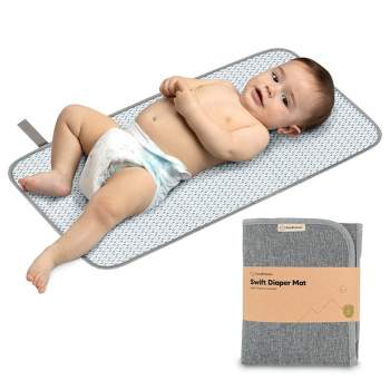KeaBabies Swift Diaper Changing Pad, Portable Waterproof Diaper Changing Pad for Baby, Travel Changing Pad for Diaper Bag