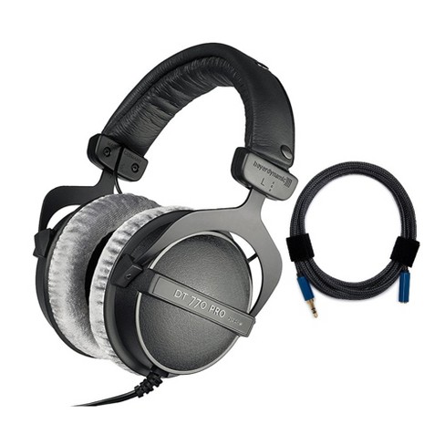 Beyerdynamic DT 770 PRO Headphones (250 Ohm) with Audio Extension Cable  Bundle