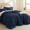 2-3 Pcs Tufted Boho Comforter Set Bed Set GentleSoft Farmhouse Shabby Chic Embroidery Bedding - 2 of 4