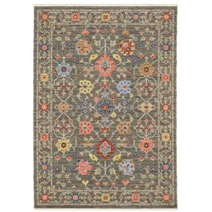 Oriental Weavers Lucca 093K1 Grey/ Multi Indoor Area Rug - 5'3" x 7'6" - 1 of 4
