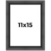 PosterPalooza | Refined Black Picture Frame - UV Acrylic, Foam Board Backing, Hanging Hardware - 2 of 4