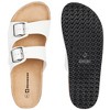 Alpine Swiss Double Strap Slides Womens Footbed Sandals Slip On Slides with Buckles Flat Sandals For Women Everyday Wear Support Women Cork Sandals - 4 of 4