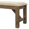 NicBex 40 Inch Storage Bench Modern Wooden Shoe Bench with Open Shelf and 2 Cushions for Living Room, Bedroom, Entryway - 4 of 4
