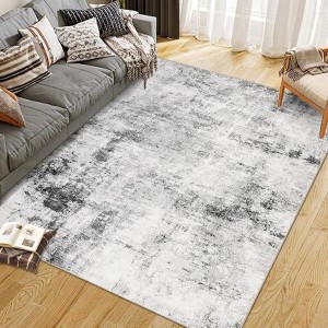 coucheta Modern Accent Area Rug, Multi-size Boho Abstract Design Non-Shedding Ultra-Thin Non-Slip Easy Care Carpet, for Living Room, Bedroom, Dining - 1 of 4