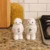 Transpac Ceramic Mummy Salt and Pepper Shaker Set of 2 Halloween Home Decorations - 3 of 3