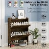 TIRAMISUBEST Rustic Shoe Cabinet with Metal Handles - 4 of 4