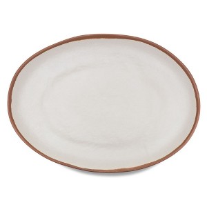 Q Home | Potter Terracotta 18" x 13" Melaboo Oval Platter - 1 of 1
