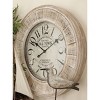 31"x31" Wooden Wall Clock Brown - Olivia & May: Vintage MDF Timepiece for Indoor Decor, Analog Display - 2 of 4