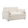 Zeus & Ruta 50"x43" Modern Oversized Chenille Armchair with Upholstered and Pillows, for Living Room, Bedroom, or Apartment - 2 of 4