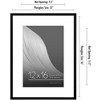 Americanflat Thin Picture Frames with shatter-resistant glass - Horizontal and Vertical Formats for Wall and Tabletop - 2 of 4