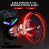 Pyle 12” Portable PA Speaker System with Bluetooth, LED Lights, & Rechargeable Battery (PPHP1242B) - 2 of 4