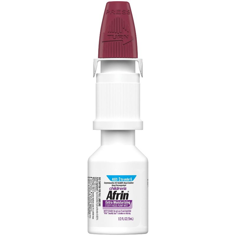 Children&#39;s Afrin No Drip Extra Moisturizing 12 hour Stuffy Nose Nasal Spray - 2-6years - 0.5 fl oz, 2 of 4