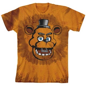 Five Nights at Freddy's Freddy Fazbear Character Tie Dye Youth Boy's Short Sleeve Tee - 1 of 2