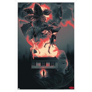 Trends International Netflix Stranger Things - Silhouettes Framed Wall Poster Prints - 1 of 4