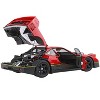 Ferrari F40 Red and Black with Gold Stripes with DISPLAY CASE Limited Edition 1/18 Diecast Model Car by BBR and Kyosho - 4 of 4