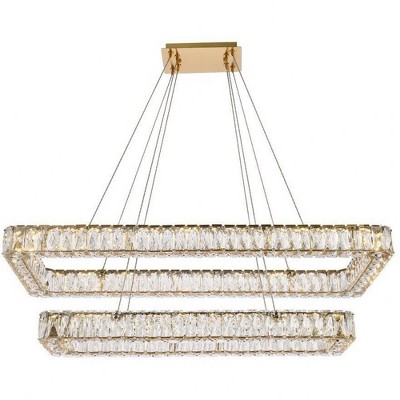 Elegant Lighting Monroe 2 - Light Pendant in  Gold