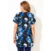Catherines Women's Plus Size Dolman Sleeve Georgette Top - 3 of 4
