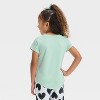 Toddler Girls' Solid Short Sleeve T-Shirt - Cat & Jack™ - 2 of 3