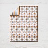 Bacati - Mod Sports Blue Orange Beige Chocolate 3 pc Crib Bedding Set - 3 of 4