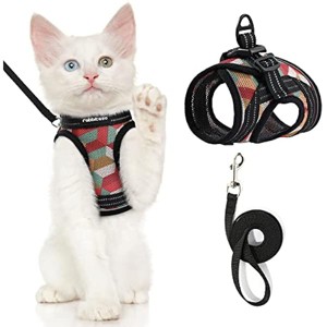 rabbitgoo Kitten Harness and Leash Set, Escape Proof Cat Walking Vest for  Jacket with Reflective Strips, Geometric Pattern - 1 of 1