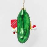 Glass Pickleball Christmas Tree Ornament Green - Wondershop™