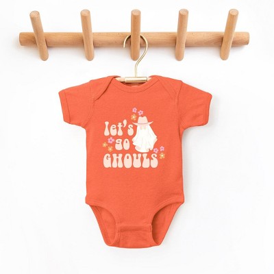 The Juniper Shop Let's Go Ghouls Ghost Baby Bodysuit
