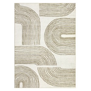 Modern Abstract Living Room Rugs, Indoor Contemporary Soft Non Slip Bedroom Carpet, Machine Washable Indoor Floor Rugs for Dining Room Nursery - 1 of 4