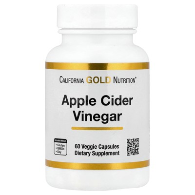 California Gold Nutrition Apple Cider Vinegar, 60 Veggie Capsules (450 mg per Capsule)