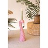 Flamingo Candle Holder – Glazed Ceramic Figurine Set of 2 by Kalalou - 3 of 3