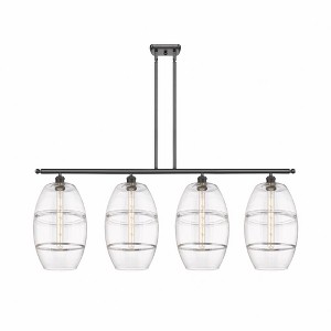Vaz - 4 Light Stem Hung Island In Industrial Style-19 Inches Tall and 48.25 Inches Wide - 1 of 1