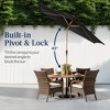 Best Choice Products 10ft Outdoor Woodgrain Pattern Steel Market Patio Umbrella w/ Crank, Tilt - 4 of 4
