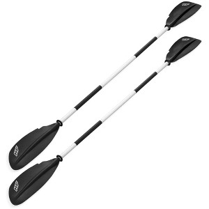 Bestway Hydro-Force Kayak Paddle, 91" Adjustable Lightweight Aluminum Locking Accessory with Soft Comfort Hand Grip and 3 Locking Positions, 2 Pack - 1 of 4