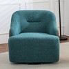 DYHOME 30.3" W Swivel Barrel Chair, Boucle Upholstered Accent Chair, No Assembly Required (Set of 2) - 4 of 4