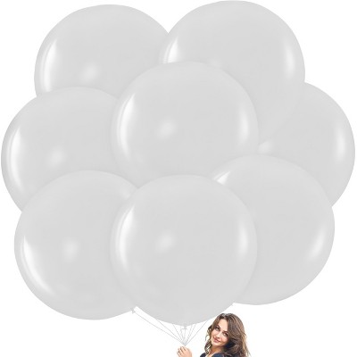 Prextex 36'' Giant Balloons - White - 8 Pieces Prextex 36'' Giant Balloons - White - 8 Pieces