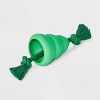 3.25" Rubber Christmas Tree Dog Rope Plush Toy - Boots & Barkley™ - 3 of 3
