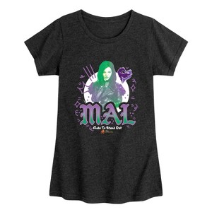 Girls' - Descendants - Mal Made To Stand Out Fitted Short Sleeve Graphic T-Shirt - 1 of 4