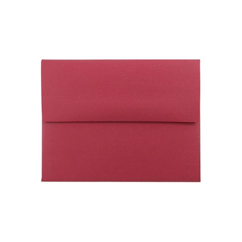 JAM Paper A2 Metallic Invitation Envelopes 4.375 x 5.75 Stardream Jupiter Red SD5370 - image 1 of 2