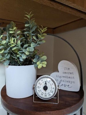 Metal Kitchen Cooking Timer Sour Cream/silver - Hearth & Hand™ With  Magnolia : Target