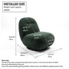 GDFStudio Cornelia Modern Swivel 29.92" H Velvet Armless L-shaped Chair - 3 of 4