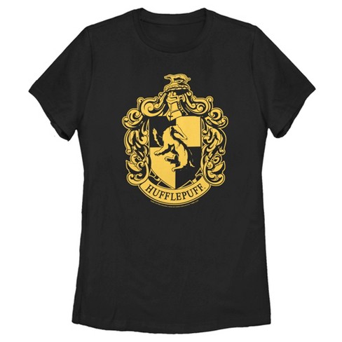 Women\'s Harry Potter Hufflepuff : Crest House T-shirt Target