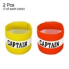 Unique Bargains Adjustable Elastic Soccer Basketball Training Captain's Armband 2 Pcs - 3 of 4