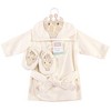 Hudson Baby Infant Cotton Animal Face Bathrobe and Slippers 2pc, Modern Giraffe, 0-9 Months - 2 of 2