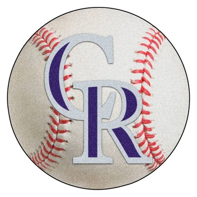 MLB Colorado Rockies Baseball Mat 27" Diameter