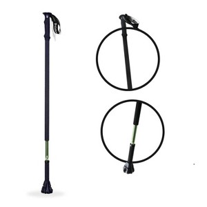 Luupatchy Walking Aid - 3-in-1 Cane/Trekking Pole for Hiking & Travel, Anti-Slip Cyclone Tip, Ultra-Light, Adjustable Height - 1 of 4