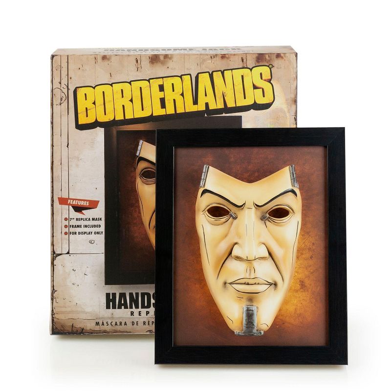 ThinkGeek, Inc. Borderlands 2 Handsome Jack Wall Art | Hand-Painted Mask, 4 of 8