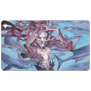 Ultra Pro Ultra PRO - Dominaria Remastered Black Stitched Playmat ft. Mystic Remora - Protect Your Cards During Gameplay from Scuffs & Scratches, - 1 of 1