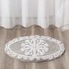 Vynxaria Bath Rugs and Mats 25" Round Medallion Cotton Tufted Bath Rug - Global Inspired Design - 2 of 4