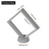 Unique Bargains Transparent PE Material Modern Elegant Floating Frame Display Holder Stand 4 Pcs - 2 of 4